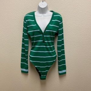 La Ligne x Target Stripe Bodysuit XL